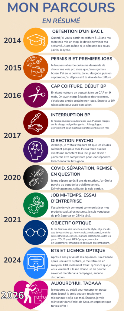 mon parcours professionnel ( sans les annexes )